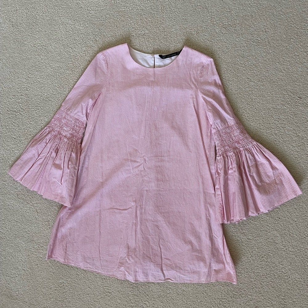 Zara pin strip romper with flared arms